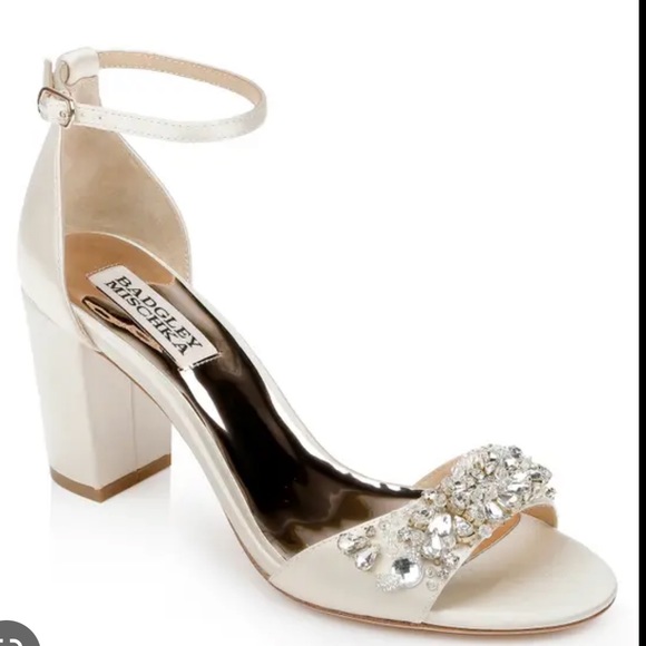 Badgley Mischka Collection Badgley Mischka Tempest Embellished Block Heel Sandal - Picture 2 of 11